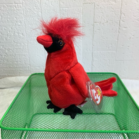 Ty Beanie Babies Mac The Cardinal Plush Toy - Picture 6 of 12